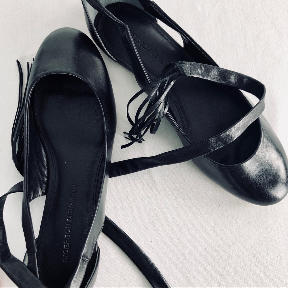 SIGERSON MORRISON elami leather flats (black) - Picture 4 of 9